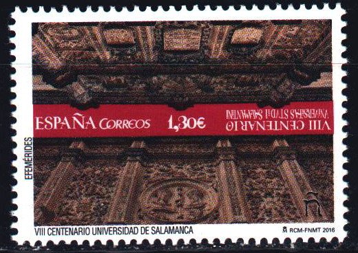 Spain. 2016. 5116. 800 years to the University of Salamanca. MNH.