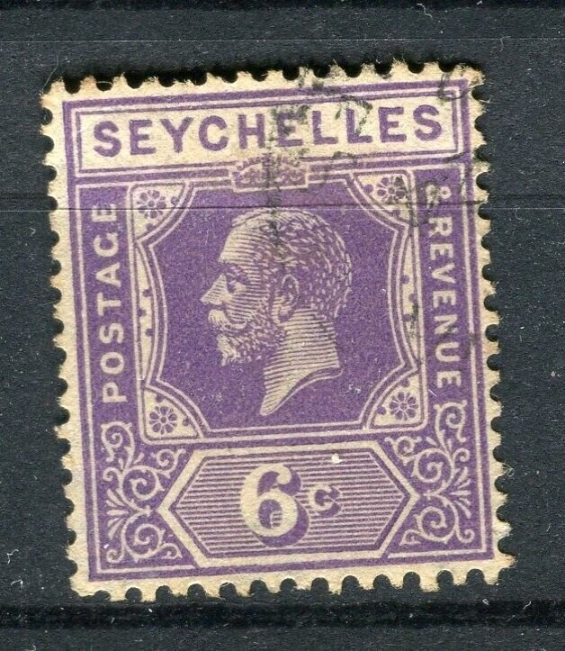 SEYCHELLES; 1920s early GV issue fine used Shade of 6c. value