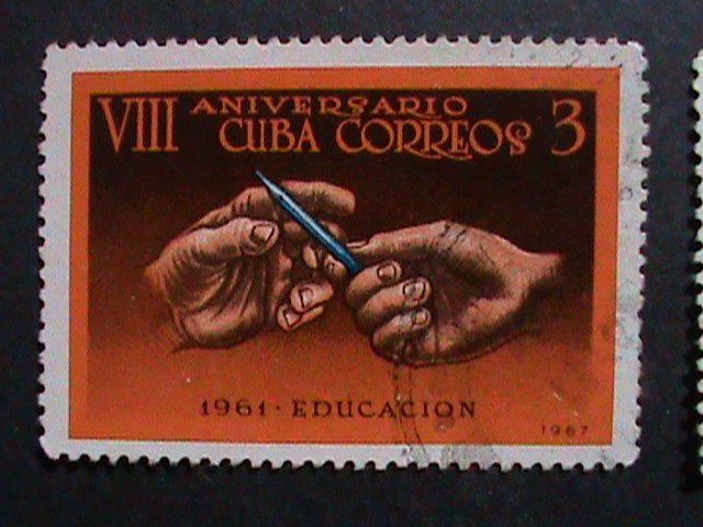 ​CUBA-1967 VERY OLD CUBA STAMPS- 8TH ANNIVERSARY-REVOLUTION USED-VERY FINE