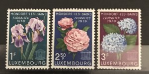 Luxembourg 1959 #351-3, MNH.