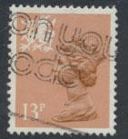 Great Britain Wales  SG W38ea SC# WMMH21a Used  see details 1 left side band