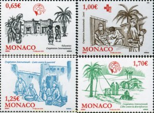 215448 MNH MONACO 2008 COOPERACION INTERNACIONAL