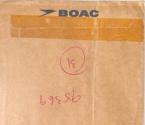 CF410 BAHRAIN Air Mail 1979 *BOAC* Commercial Cover Devon 1976 300f HIGH VALUES