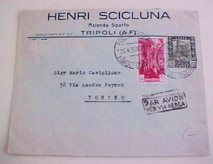 LIBYA MIXED TRIPOLTANIA 1936 TRIPOLI B/S ITALY