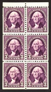 U.S. #720b MINT Glazed Gum  Overinked