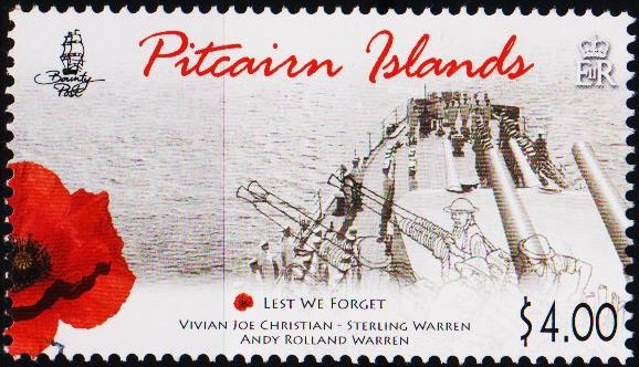 Pitcairn Islands. 2015? $4 Fine Used