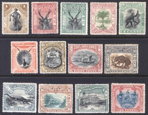 North Borneo 1897 1c-24c Pict P13.5-15 Scott 79-88+120-121 SG92-109 MH Cat $864