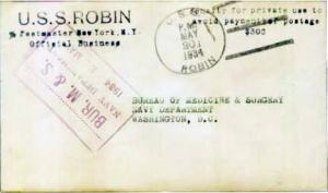 United States Ships U.S.S. Robin Penalty 1934 U.S.S. Robin Type 3 AM 3 to Was...