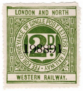 (I.B) London & North Western Railway : Letter Stamp 2d