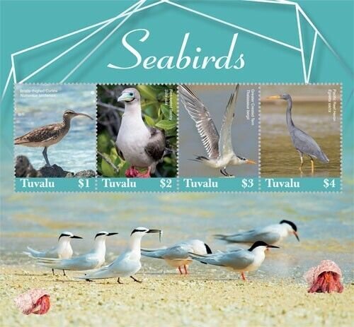 Tuvalu 2019 - Seabirds - Sheet of 4 stamps- MNH