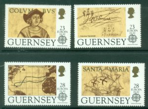 Guernsey 1992 EUROPA Stamps - The 500th Anniversary of the Discovery of Ameri...