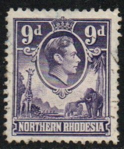 Northern Rhodesia Sc #39 Used