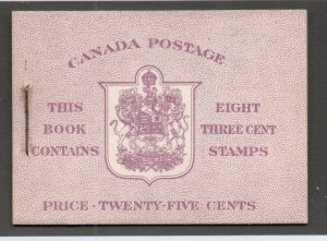 Canada - Unitrade# BK40a  Booklet/ Type I     -     Lot 0224113