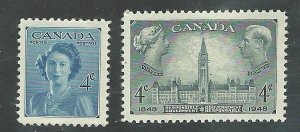 C  #276-277   Mint NH VF  1948  PD