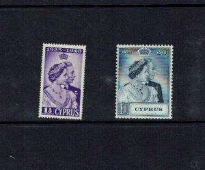 Cyprus: 1948, Royal Silver Wedding. Mint Set.