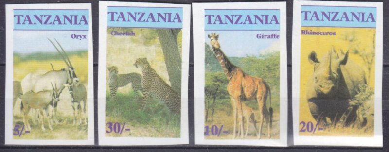 1986 Tanzania 328-331b Fauna 5,00 €