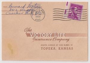 4c Liberty #1036 on 1959 Victory Life Insurance Co cover