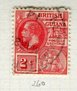 BRITISH GUIANA; 1913 early GV issue fine used 2c. value