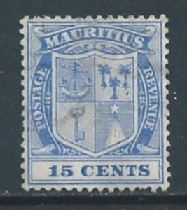 Mauritius #145 Mint No Gum 15c Coat of Arms - Wmk. 3