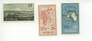 1957 Norway IGY (Scott 355-7)  MNH