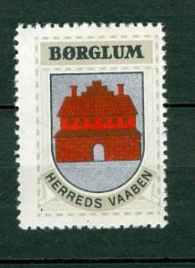 Denmark. Poster Stamp 1940/42 MNH. District  Borglum. Coats Of Arms