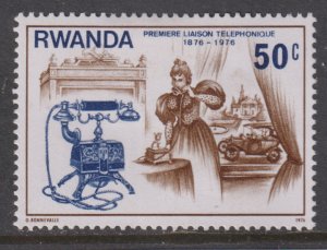Rwanda 748 Lady Making A Telephone Call 1976