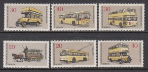 Germany Berlin 9N335-9N340 Transportation MNH VF