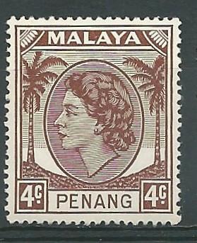 Malaya-Penang # 31 QE II - 4c   (1) Unused VLH