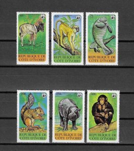 IVORY COAST 1979 WWF SG 613/8 MNH Cat £26.80