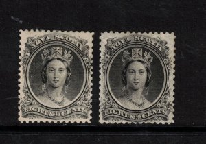 Nova Scotia #11P Very Fine mint Perforated Trade Sample Proof Duo