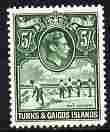 Turks & Caicos Islands 1938 KG6 Salt Industry 5s very...