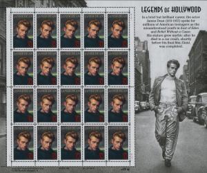 1996 32c James Dean, Legends of Hollywood, Sheet of 20 Scott 3082 Mint F/VF NH