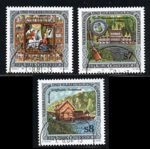 Austria 2001  Scott #1836-38 used