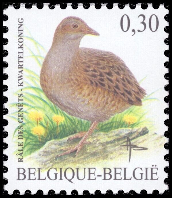 Belgium 2006 Sc 2123-2127 Bird Grebe Crake Avocet Godwit CV $16.95 