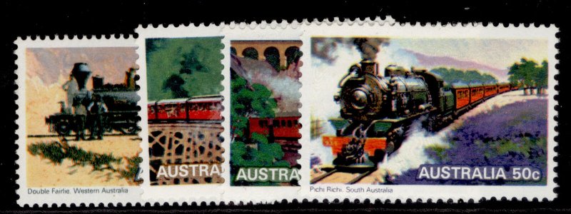 AUSTRALIA QEII SG715-718, 1979 steam railways set, NH MINT. 