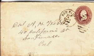 1886, Red Bluff to San Francisco, CA, Back Stamped San Francisco (37552)