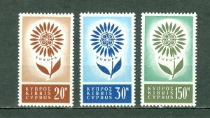 CYPRUS 1964  EUROPA #244-246 SET MNH...$30.00