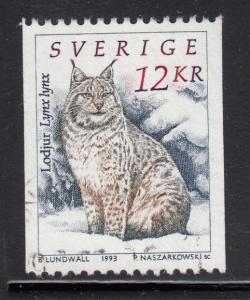 Sweden 1993 used Sc #1936 12k Lynx