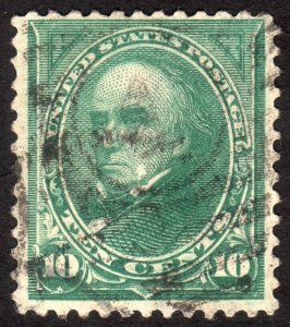 1895, US 10c, Daniel Webster, Used, Sc 273