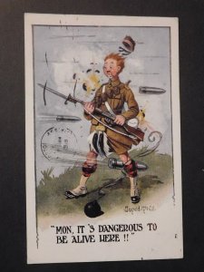 1918 USA Postcard Cover Military APO to Boston Massachusetts