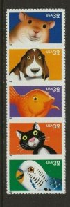 US Scotts #3234a Strip of 5 Fine/Very Fine MNH Cat. Value $3.75           #204
