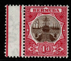 BERMUDA SG37 1906 1d BROWN & CARMINE MTD MINT