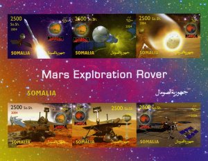 Somalia 2004 SPACE MARS EXPLORER Sheet (6v) Imperforated Mint (NH)