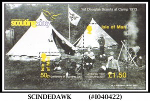 ISLE OF MAN - 2007 CENTENARY OF BOY SCOUTS MIN/SHT MNH