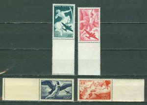 FRANCE 1946 MYTHOLOGY-AIR #C18-21  SET MARGIN STAMPS MNH..$12.00