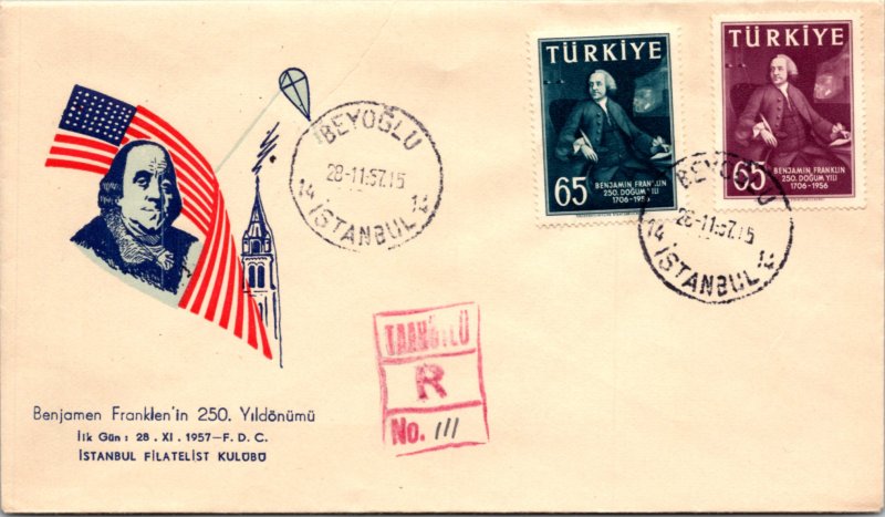 Turkey, Worldwide First Day Cover, Americana