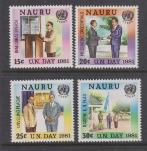 Nauru 1981 United Nations Day Sc#232-235 MNH