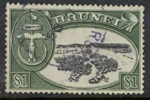 BRUNEI 1952  $1  SG111  FINE USED