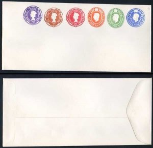 ESCP879 KGVI and QEII Six Colour Stamp To Order Envelope