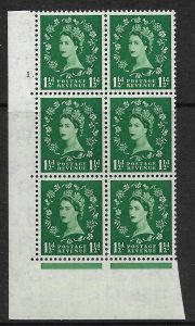 1½d Wilding Tudor Wmk Cylinder 1 Dot perf type A(E/I) UNMOUNTED MINT/MNH 